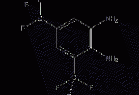 3,5-bis(trifluoromethyl)-1,2-phenylenediamine structural formula