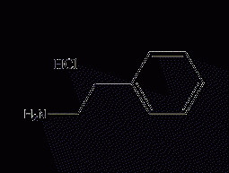 2-Phenylethylamine Hydrochloride Structural Formula