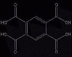 1,2,3,4-Benzenetetracarboxylic acid structural formula