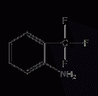 2-Aminotrifluorotoluene Structural Formula