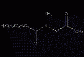 Sodium lauryl sarcosinate structural formula