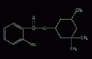 3,3,5-Trimethylcyclohexane salicylate structural formula