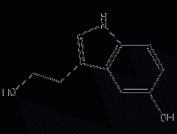 5-hydroxyindole-3-ethanol structural formula