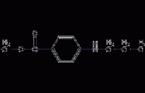 4-(butylamino)benzoic acid ethyl ester structural formula