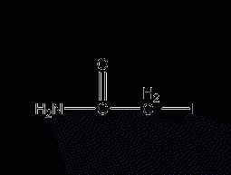 Iodoacetamide structural formula