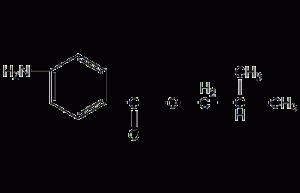 Isobutyl 4-aminobenzoic acid structural formula