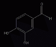 3,4-dihydroxybenzaldehyde structural formula