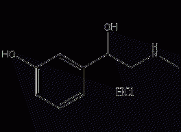 DL-phenylephrine hydrochloride structural formula