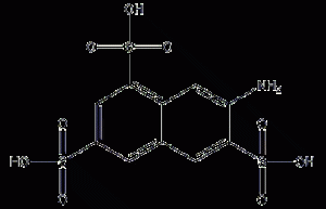 7-amino-1,3,6-naphthalene sulfate structural formula