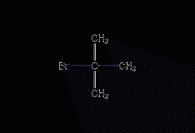 2-Bromo-2-methylpropane structural formula