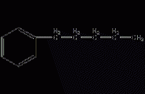 1-phenylpentane structural formula