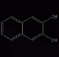 2,3-dihydroxynaphthalene structural formula