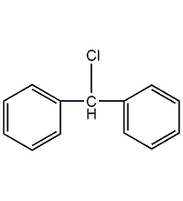 Structural formula of diphenylmethane chloride