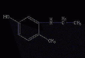 3-ethylamino-4-methylphenol structural formula