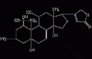 Structural formula of trichosides