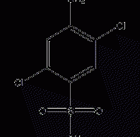 2,5-Dichloro-4-aminobenzenesulfonic acid structural formula