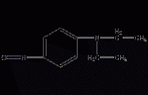 N,N-diethyl o-nitroaniline structural formula