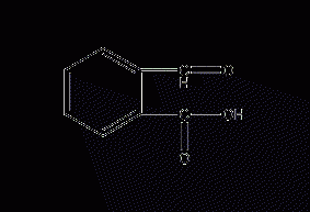 2-Carboxybenzaldehyde Structural Formula