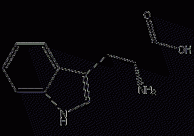 D-Tryptophan structural formula