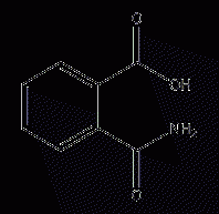 Structural formula of anthranilic acid