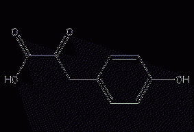 P-Hydroxyphenylpyruvate Structural Formula