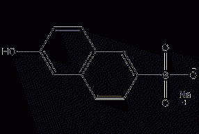 2-Naphthol-6-sulfonate sodium salt structural formula