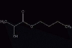 Butyl lactate structural formula