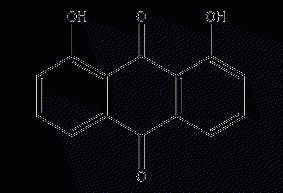 1,8-dihydroxyanthraquinone structural formula