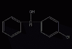 Structural formula of p-chlorobenzyl alcohol