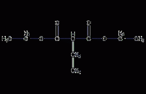 Structural formula of diethyl ethylmalonate