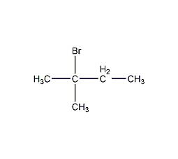 2-Bromo-2-methylbutane structural formula