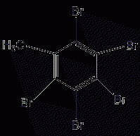 Pentabromotoluene Structural Formula