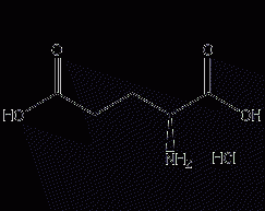 L-glutamic acid hydrochloride structural formula