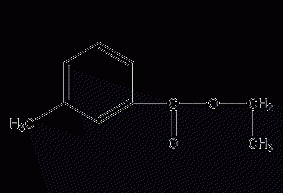 Ethyl m-toluate structural formula