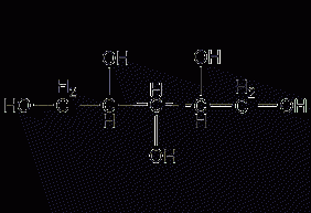 Xylitol structural formula