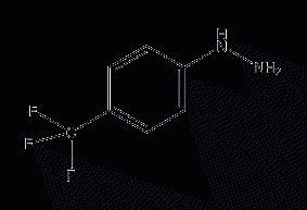 4-Trifluoromethylphenylhydrazine structural formula