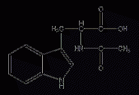 N-acetyl-DL-tryptophan structural formula