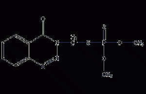 Structural formula of azinphos-methyl