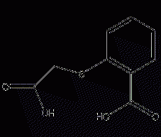 O-carboxymethylthiobenzoic acid structural formula