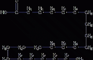Structural formula of tetracosanol