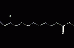 Dibenzyl sebacate structural formula