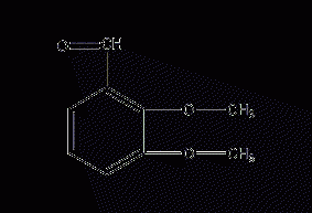 2,3-Dimethoxybenzaldehyde Structural Formula