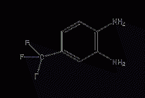 4-Trifluoromethyl-1,2-phenylenediamine structural formula