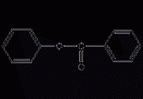 Phenyl benzoate structural formula