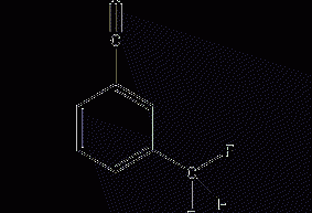 M-trifluoromethylbenzonitrile structural formula