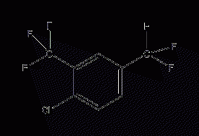 2,4-bis(trifluoromethyl)chlorobenzene structural formula