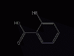 Structural formula of thiosalicylic acid