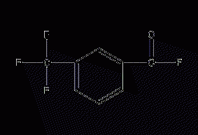 3-(trifluoromethyl)benzoyl fluoride structural formula