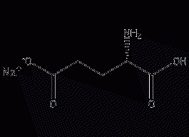 L-Sodium glutamate structural formula