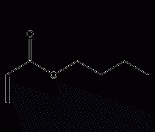 Butyl acrylate structural formula